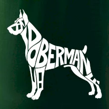 Doberman - nápis v tele