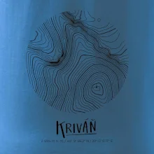 Kriváň - vrstevnice v kruhu