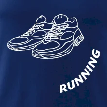 Running nápis šikmo