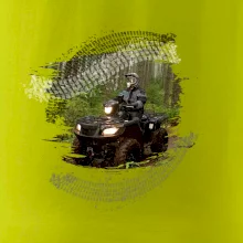ATV štvorkolka v lese ATV štvorkolka v lese