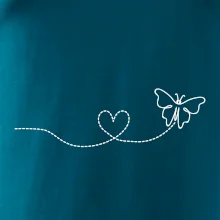 Dráha letu motýľa - srdce