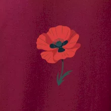 Vlčí mak kreslený veľký