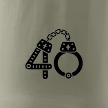 Narodeninové tričko pre policajta - putá 40