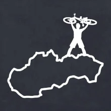 Mapa Slovenska - cyklista