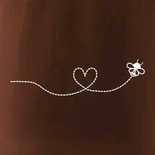 Dráha letu včely - srdce