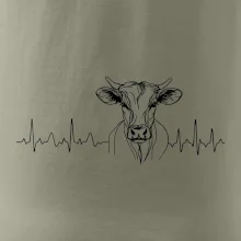 EKG krivka krava EKG krivka krava