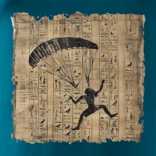 Egyptské hieroglyfy paraglide