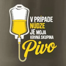 V prípade núdze je moja krvná skupina pivo
