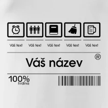 Čárový kód - Vlastní text