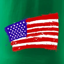 Americká vlajka ohnutá Americká vlajka ohnutá