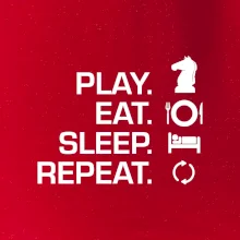 Eat sleep play - šach