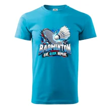 Bedmintonová raketa s košíčkom eat sleep repeat