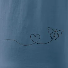 Dráha letu motýľa - srdce