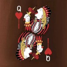 Srdcová Kráľovná kreslená (Pecka Design)