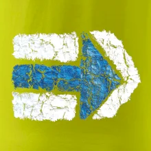 Párová turistická značka modrá