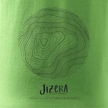 Jizera - vrstevnice v kruhu