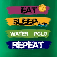 Eat sleep watter polo farebné