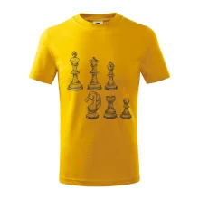 Šachové figúrky kreslené