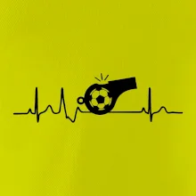 EKG futbal rozhodca a píšťalka