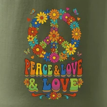 Peace and love - na výšku s květy