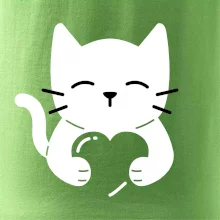 Mačka drží srdce Mačka drží srdce