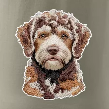Lagotto romagnolo vyšívaná hlava na prsníku
