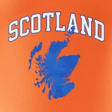 Scotland nápis s mapou