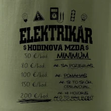 Hodinová mzda elektrikár