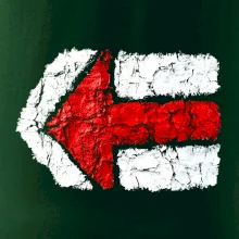 Párová turistická značka  červená Párová turistická značka  červená