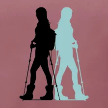 Nordic walking figúry - žena