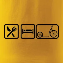 Eat sleep kolobežka veľké a malé koleso Eat sleep kolobežka veľké a malé koleso