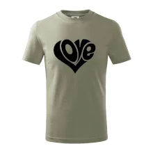 Love nápis jednoduchý