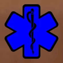 Rescue - Hviezda na prsníku + nápis na chrbte