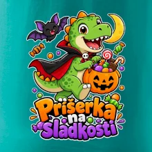 Príšerka na sladkosti - dinosaurus s tekvicou