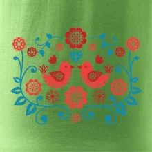 folklór - dva červené vtáčiky