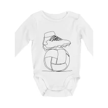 Futbalová lopta kopačka jedným ťahom Futbalová lopta kopačka jedným ťahom