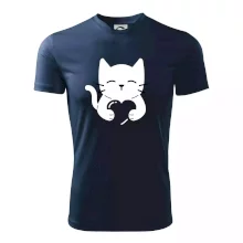 Mačka drží srdce Mačka drží srdce