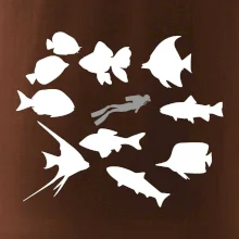 Potápač ryby štvorec