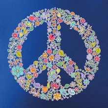 Peace symbol lístočky