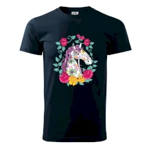 Kôň farebný s kvetinami