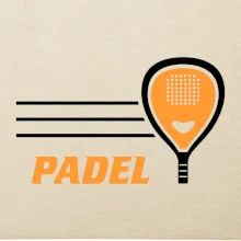 Padel - oranžová raketa