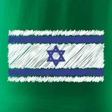 Vlajka Izrael kreslená
