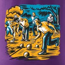 Petanque hra - modro oranžová
