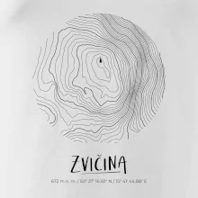 Zvičina - vrstevnice v kruhu