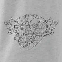 Steampunk srdce kreslené Steampunk srdce kreslené
