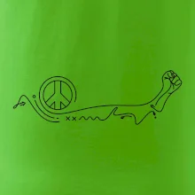 Päsť a symbol mieru