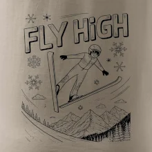 Čiernobiely skokan fly high