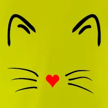 Mačka - srdce namiesto nosa