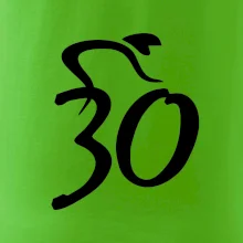 Cyklista oslavuje tridsiatku (30)