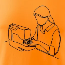 Krajčírka a šijací stroj jedným ťahom